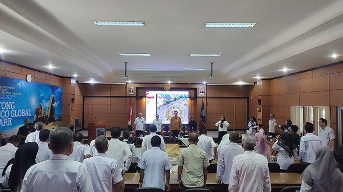 Kegiatan observasi kabupaten/kota percontohan antikorupsi di Kabupaten Belitung, Provinsi Bangka Belitung, di ruang rapat Pemkab Belitung, Rabu (14/8/2024).