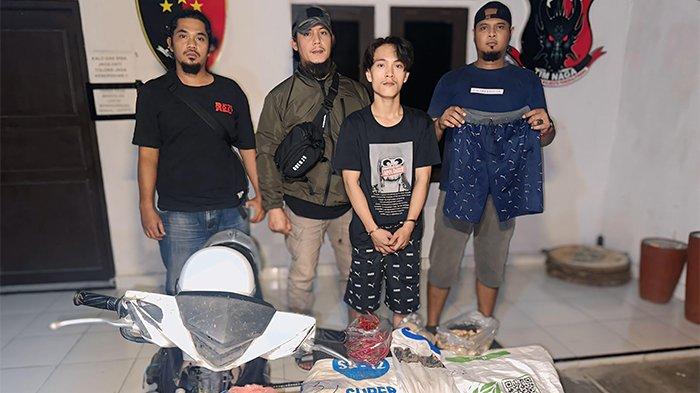 Pelaku pencuri bumbu dapur milik pedagang diamankan personel Polresta Pangkalpinang.