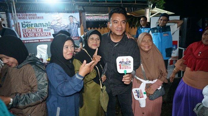 Calon Wakil Gubernur Bangka Belitung nomor urut satu Yuri Kemal Fadlullah saat hadir di tengah masyarakat Belitung pada beberapa waktu lalu.
