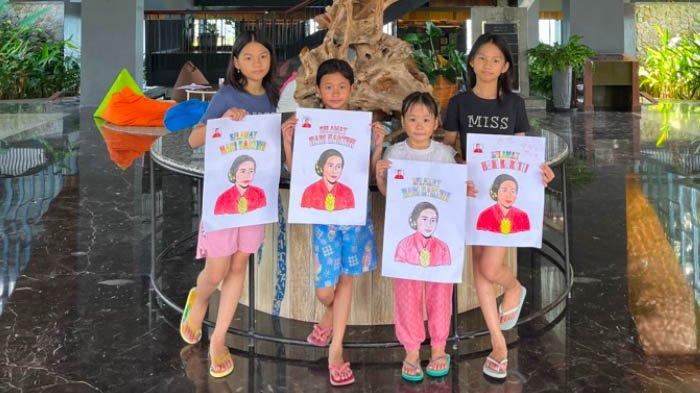 HARI KARTINI - Swiss-Belresort Belitung menyelenggarakan kegiatan spesial bertema budaya dan kreativitas dalam rangka memperingati Hari Kartini yang diperingati setiap tanggal 21 April. Berlokasi di area resort yang berkesan tropis dan hangat, acara ini menghadirkan aktivitas membatik dan mewarnai yang melibatkan para tamu, terutama anak-anak.
