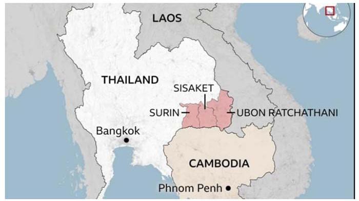 20250725 Peta Kamboja dan Thailand