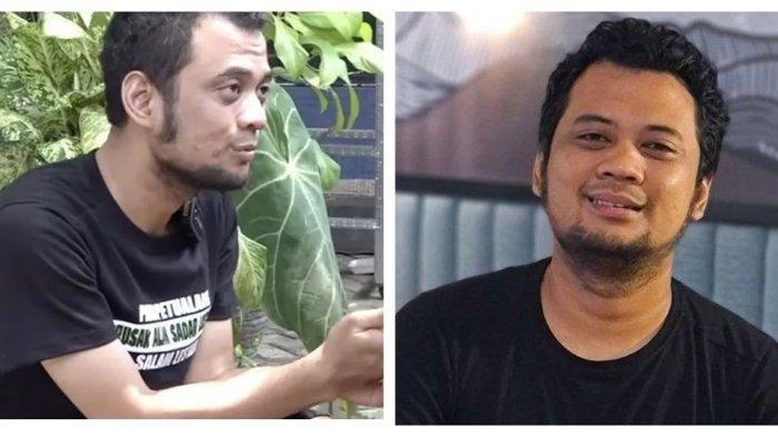 Kondisi Panji Petualang, sebelum dan sesudah sakit. Ia sempat digigit ular kobra peliharaannya.