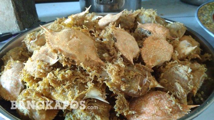 Ketam isi atau kepiting isi khas Belitung yang kini jadi kuliner populer. Posbelitung.co/Adelina Nurmalitasari