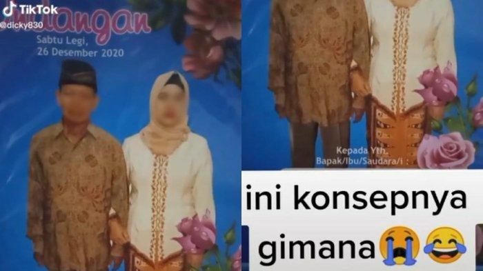 Cover Undangan Pernikahan Ini Bikin Kaget, Foto Orangtua Dikira