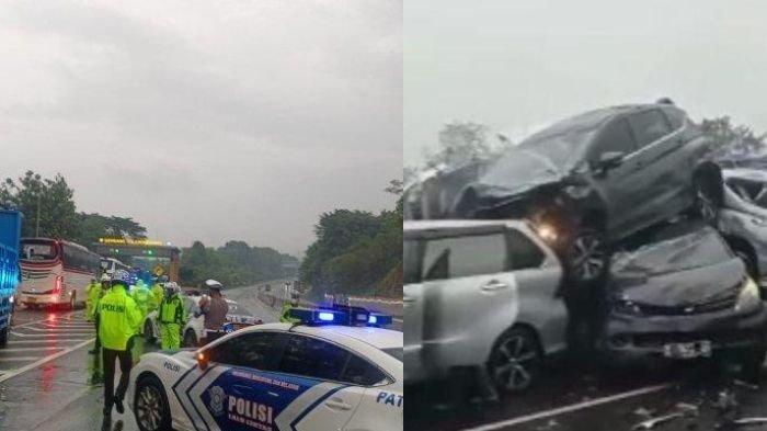 Foto saat kecelakaan beruntun di Cipularang