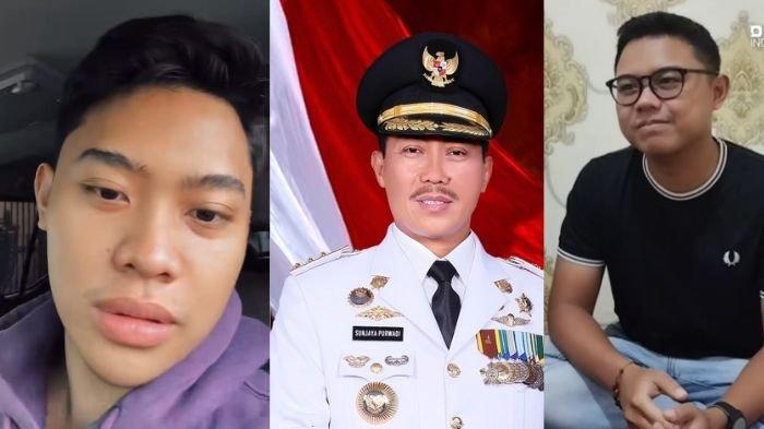 Kolase foto dua anak eks Bupati Cirebon. 5 bantahan anak eks Bupati Cirebon Sunjaya Purwadi Sastra, disangka terlibat kasus Vina Cirebon