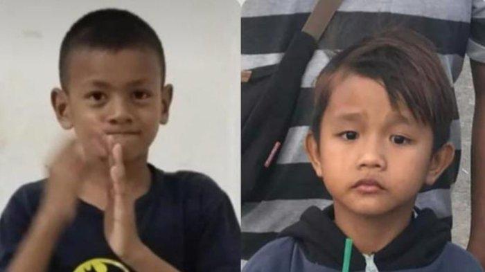 BOCAH HILANG - Abiyu (kiri) dan Arjuna (kanan).