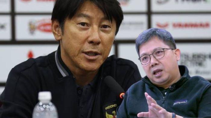 Foto Bung Towel dan Shin Tae Yong. 'Apa Warisan STY Buat Kita' Sindiran Menohok Bung Towel Usai Shin Tae Yong Dipecat