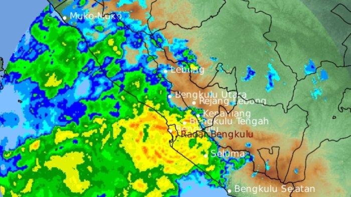 Prakiraan Cuaca Bengkulu Selatan, Kedurang-Ulu Manna 21 Oktober 2025: Hujan Petir