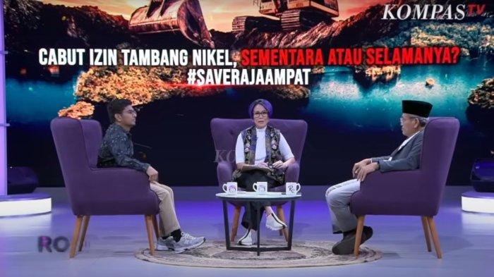 DEBAT TAMBANG NIKEL - Tangkap layar video YouTube Kompas TV Jumat (13/6/2025). Dalam program tersebut, Ketua PBNU Ulil Abshar Abdalla sebut aktivis lingkungan Iqbal Damanik sebagai Wahabi usai debat soal tambang nikel. 