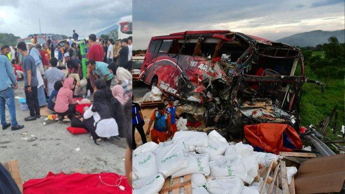 Kapolres Malang AKBP Putu Kholis mengunapkan daftar nama dan alamat korban kecelakaan bus di Tol Malang pada Senin (23/12/2024) petang.