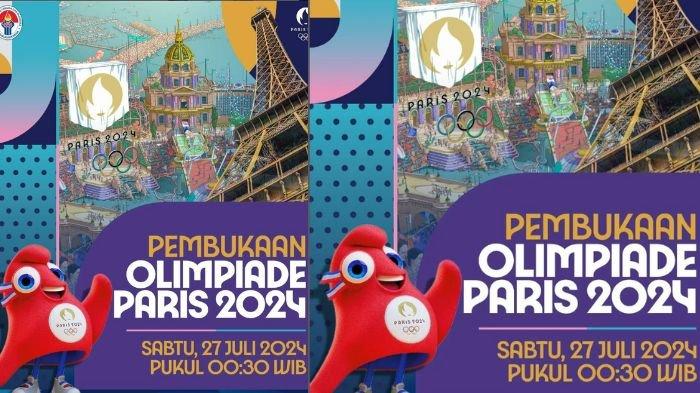 Jadwal dan tempat nonton siaran langsung pembukaan Olimpiade Paris 2024.