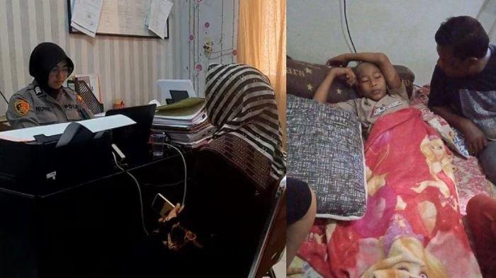 Istri pimpinan ponpes siram air cabai ke santrinya.
