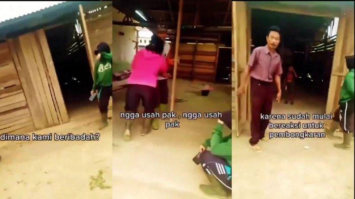 Sejumlah unggahan dengan narasi 'gereja dibongkar warga karena dianggap mengganggu' adalah tidak benar.