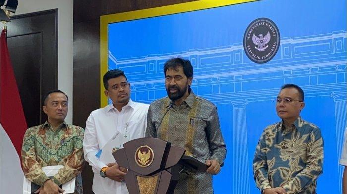 POLEMIK 4 PULAU - Gubernur Aceh Muzakir Manaf dalam konferensi pers di Kompleks Istana Negara, Jakarta, Selasa (17/6/2025). Dirinya menyatakan bahwa polemik terkait empat pulau yang menjadi sengketa antara Provinsi Aceh dan Sumatera Utara telah resmi diselesaikan.