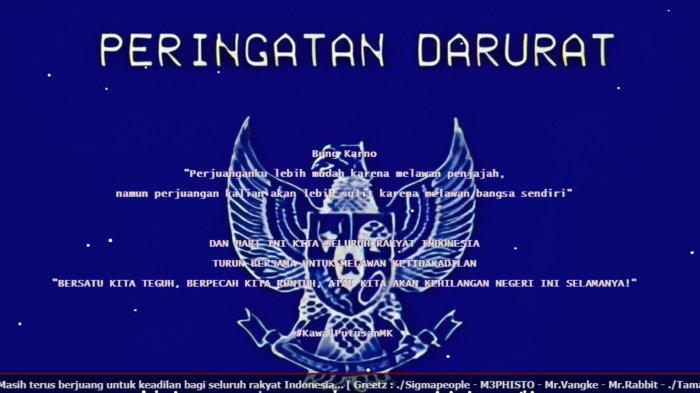 Tampilan situs https://kab-lampungtimur.kpu.go.id/ milik KPU Kabupaten Lampung Timur. Saat ini website tersebut menampilkan latar biru dengan lambang garuda dengan judul 