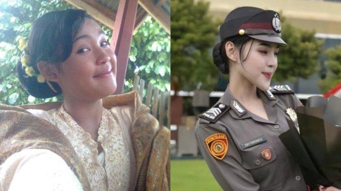 Foto Polwan Febby dulu vs sekarang.