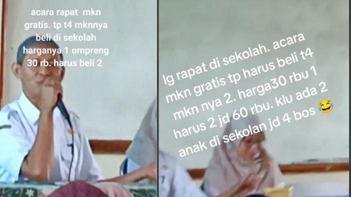 Video viral orangtua wajib beli tempat makan di sekolah untuk program makan siang seharga Rp60 ribu.