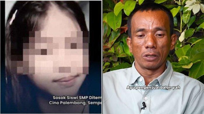 Kolase foto Ayu (kiri) dan Ayah Ayu (kanan). 