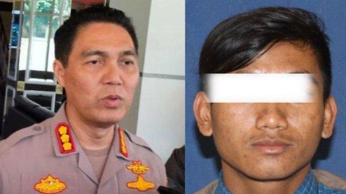 Kabid Humas Polda Jabar (kiri) dan Tampang Pegi (kanan).