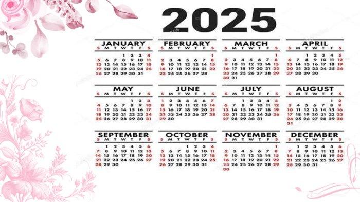 Gambar terkait Kalender 2025 - Daftar Tanggal Merah Libur Nasional Cuti Bersama Juli s/d Desember Total 6 Bulan (dari Bing)