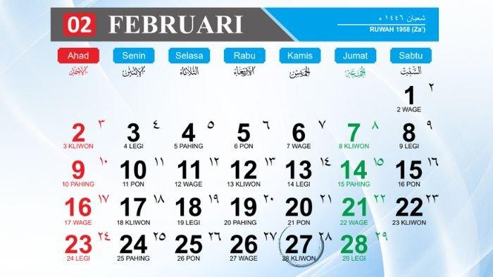 Kalender Februari 2025 Kapan Libur Panjang Jelang Ramadhan 1446