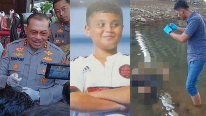 Kapolda Sumbar Suharyono (kiri) Korban Afif (tengah) dan Jasad Korban saat Ditemukan (Kanan).