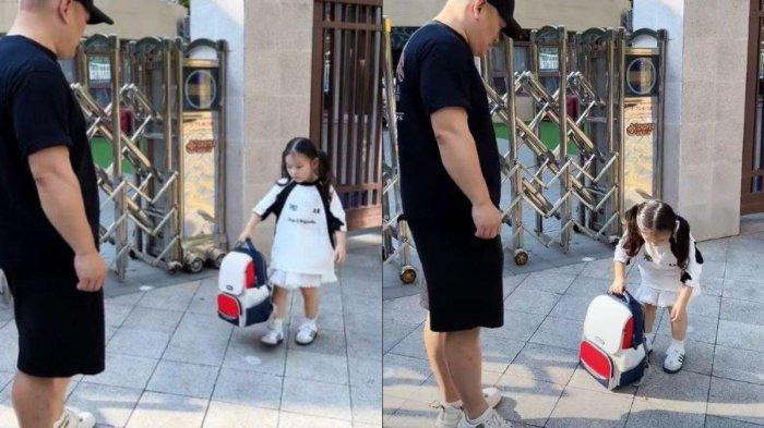 Ayah kaget anaknya bawa dua katak ke sekolah.