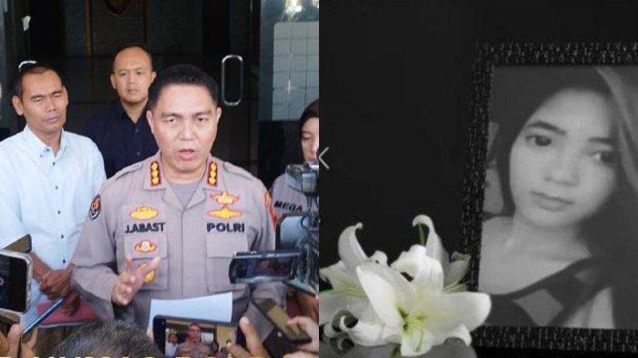 Kolase Kepala Bidang (Kabid) Humas Polda Jawa Barat Kombes Pol Jules Abast (kiri) dan Foto Almarhum Vina (kanan).