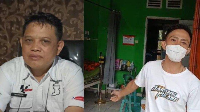 Kolase Kadinkes Kepahiang (kiri) dan pasien (kanan).