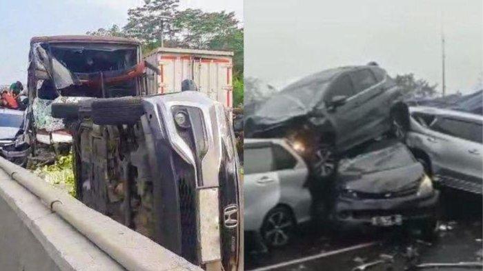 Kolase Kecelakaan Maut di Tol Cipularang.