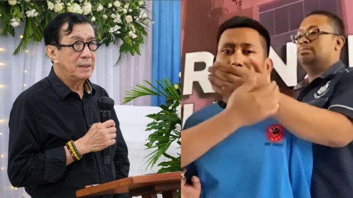 Kolase Menkumham Yasonna Laoly dan Pegi Setiawan. Kuasa Hukum Pegi Setiawan, Toni RM meyakini Pegi Setiawan akan dibebaskan.