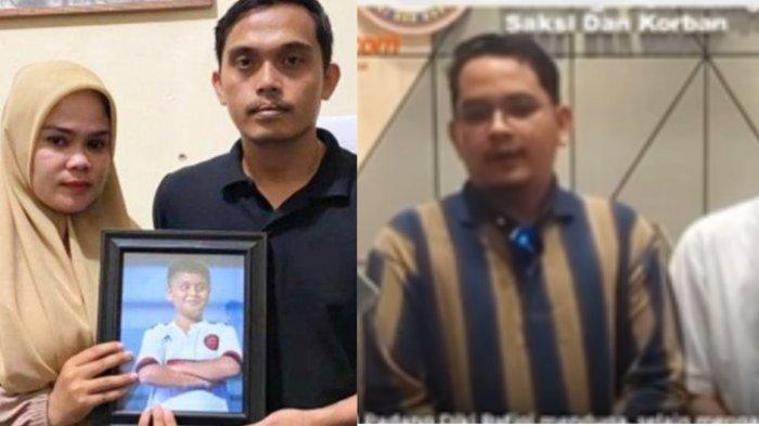 Kolase Orangtua Afif Maulana (kiri) dan Koordinator LBH Padang Diki Rafiqi (kanan).