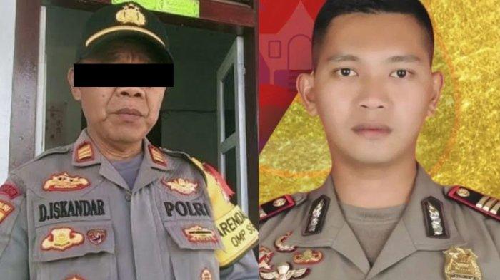 Kabag Ops Polres Solok Selatan AKP Dadang Iskandar (kiri), Kasatreskrim Polres Solok Selatan AKP Ryanto Ulil (kanan). Jenazah AKP Ryanto akan diterbangkan ke Makassar siang ini.