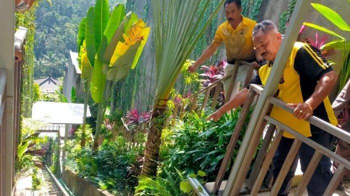 TKP Kejadian Tragedi Tali Lift Putus di Ubud Bali