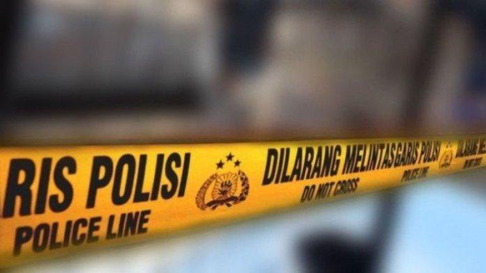 Ilustrasi garis polisi.