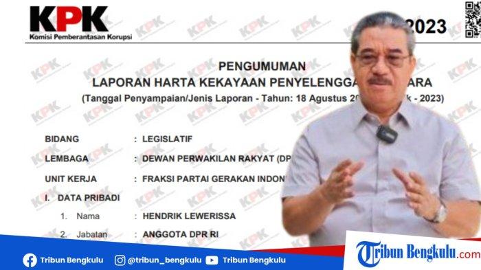 KEPALA DAERAH -  Kolase LHKPN dan foto Hendrik Lewerissa saat diwawancarai TribunAmbon di kediamannya di Negeri Rumah Tiga, Kecamatan Teluk Ambon, Kota Ambon, Kamis (28/11/2024).