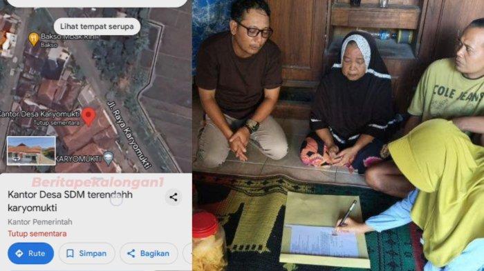 Nama kantor Desa Karyomukti berubah nama di Google Maps menjadi Kantor Desa SDM Terendah.