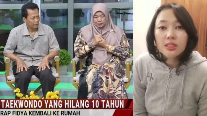 ORANG TUA FIDYA KAMALINDA - Kolase foto Fidya Kamalinda (kanan) dan kedua orang tuanya (kiri).