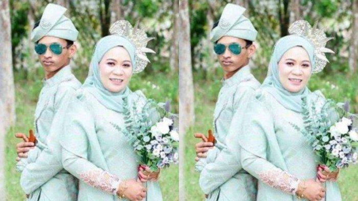 Foto pernikahan Elya Sudirman dan Aizat Aiman Halim.