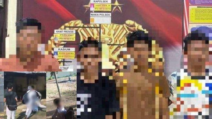 Foto 4 siswa diamankan polisi usai viral video perundungan. Polisi Amankan 4 Siswa Usai Viral Video Siswa SMKN di Gorontalo Lakukan Perundungan