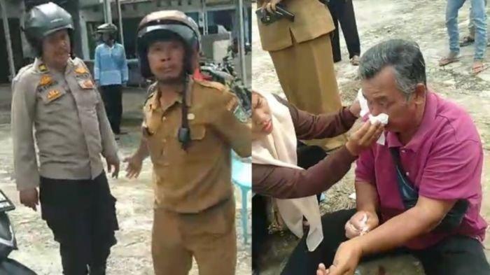 Insiden oknum polisi tendang pengendara dilaporkan terjadi di Jalan Jenderal Sudirman, Kelurahan Gunung Ibul Barat, Kecamatan Prabumulih Timur, Provinsi Sumatera Selatan