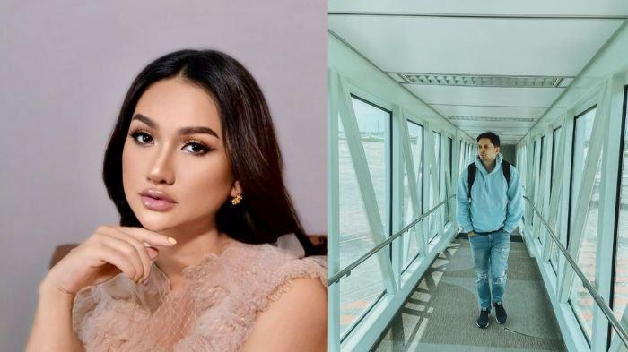 Kolase foto Tengku Dewi dan dan Andrew Andika. 