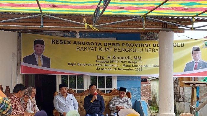 Reses Anggota DPRD Provinsi Bengkulu, Drs. H Sumardi, MM di Kota Bengkulu