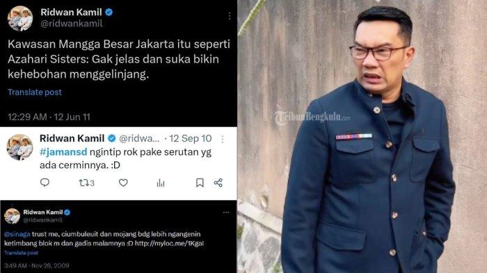 Ridwan Kamil kembali ramai diperbincangkan dan disebut seksis, twit-twit lamanya kembali tersebar di media sosial.