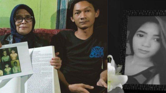 Saka Tatal (kanan) didampingi pengacaranya, Titin saat ditemui di rumahnya di wilayah Kota Cirebon, Jawa Barat.