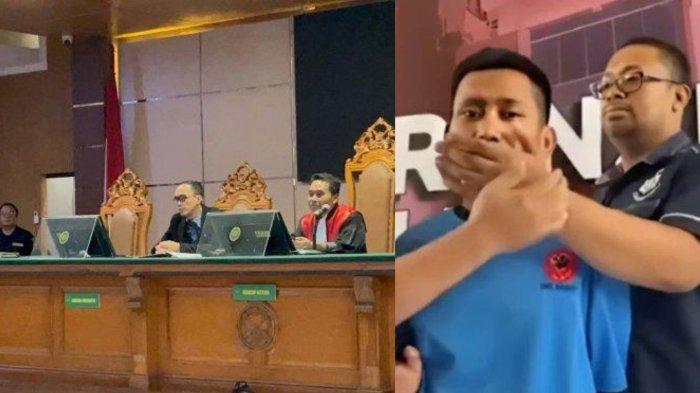 Suasana sidang praperadilan Pegi Setiawan di Pengadilan Negeri (PN) Bandung, Jumat (5/7/20204). Hakim Eman Sulaeman menerima permohonan praperadilan Pegi Setiawan.