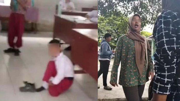 Anak guru yang hukum siswa belajar di lantai melabrak wali murid.