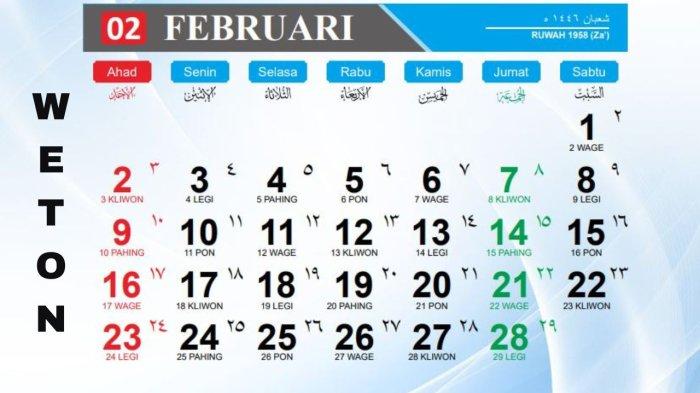 Kalender Februari 2025 Tanggal Merah dan Libur Awal Puasa, Lengkap