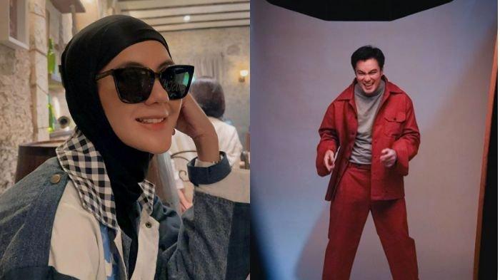 Kolase foto Baim Wong dan Paula Verhoeven. 